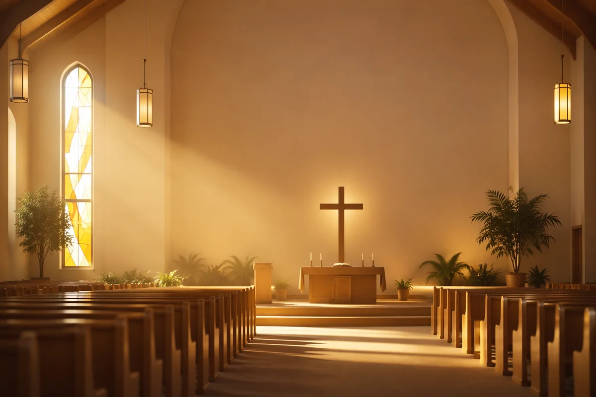 Sunrise Church Sanctuary Facebook Cover Background