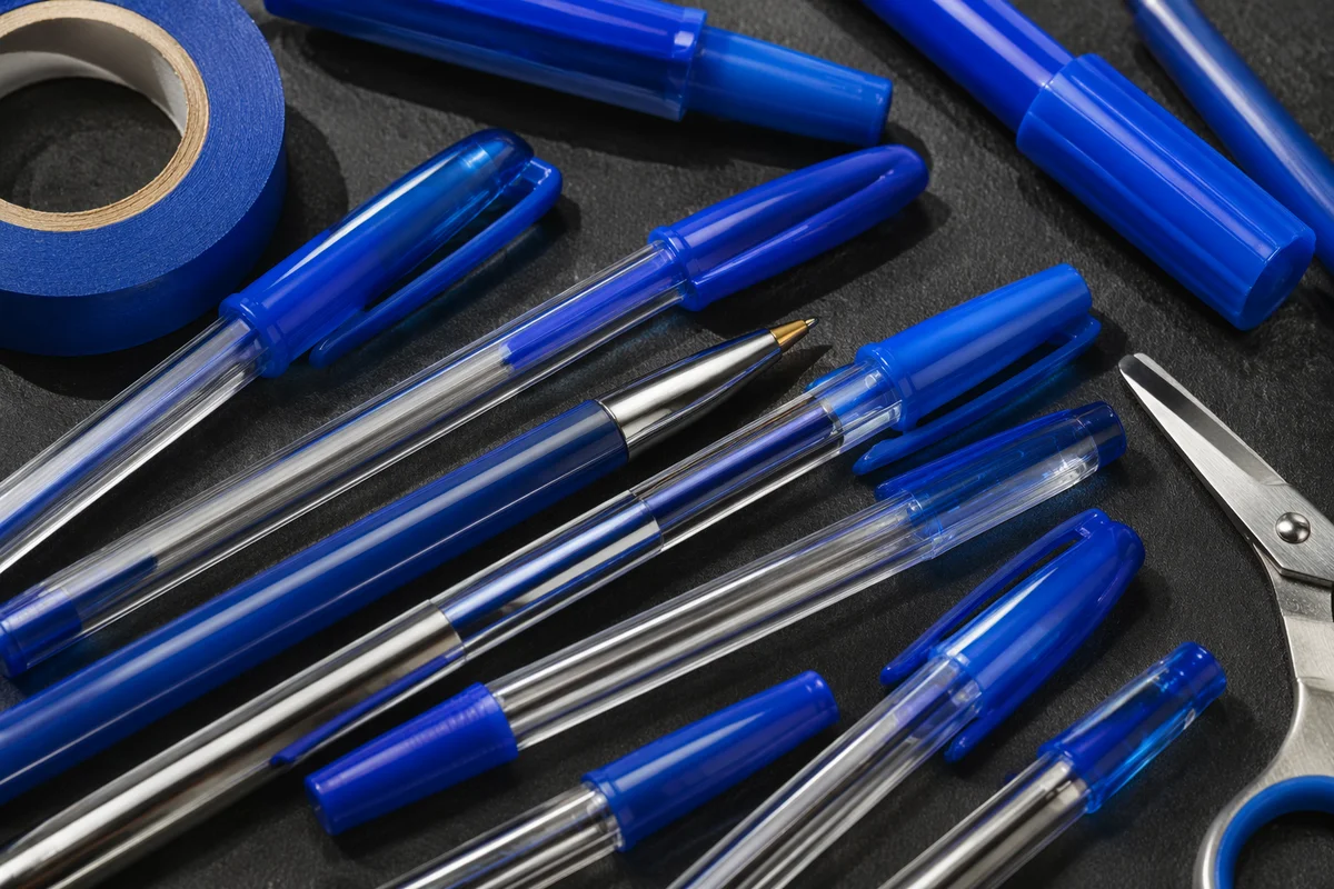 Cobalt Blue Stationery Flat Lay
