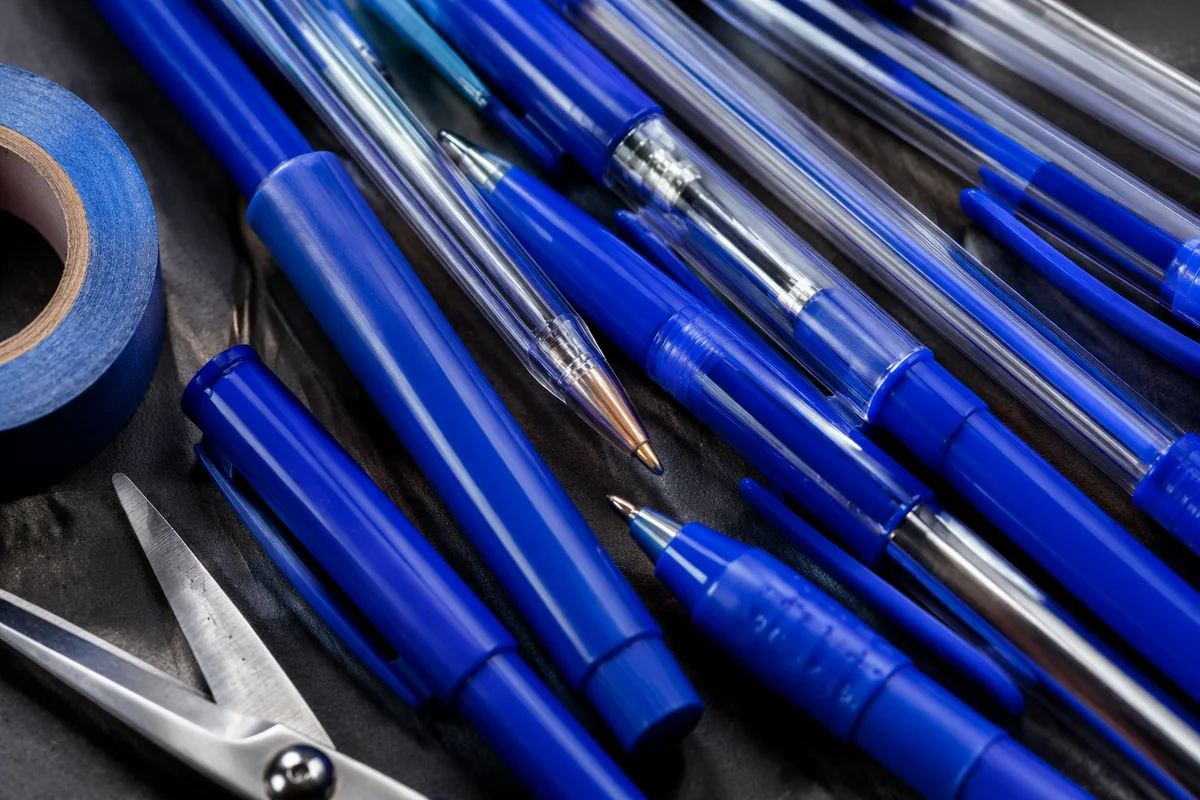 Cobalt Blue Stationery Flat Lay