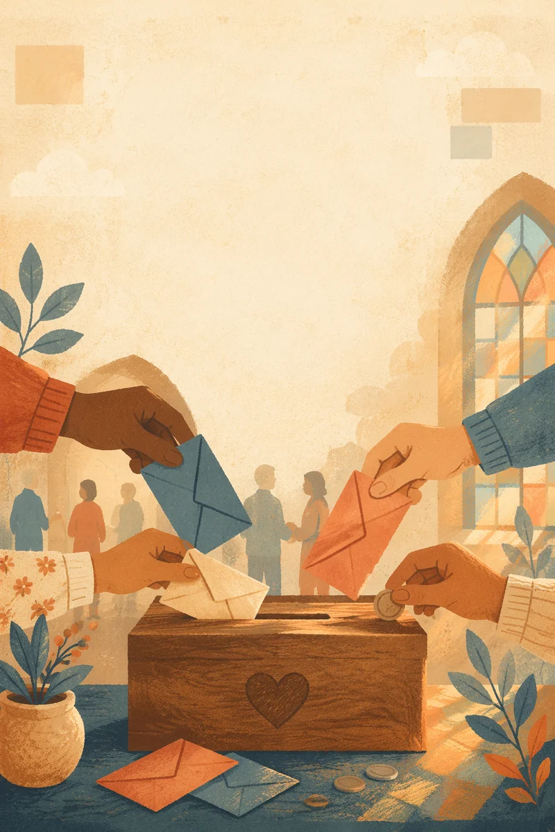 Church Giving Tuesday Generosity Campaign Scene