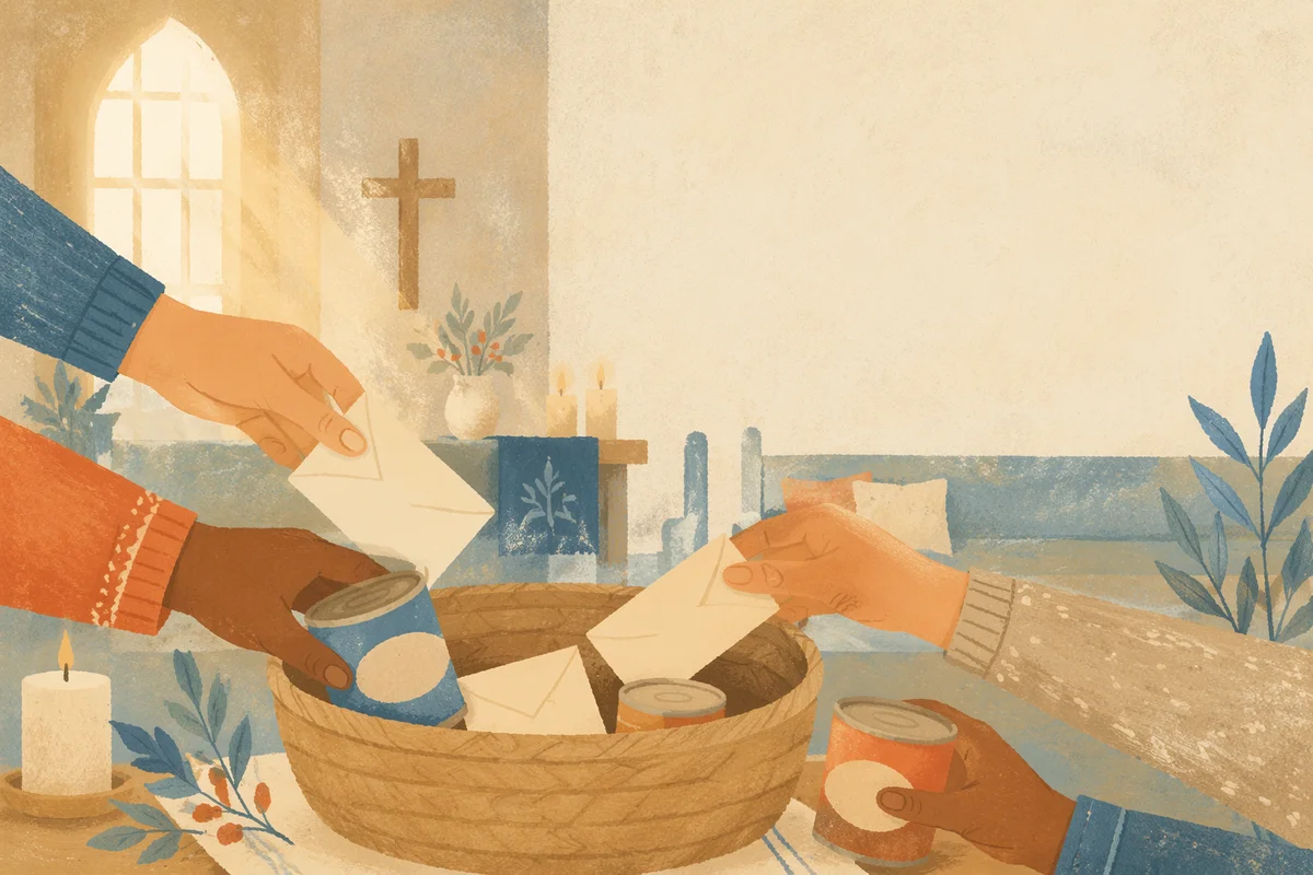 Giving Tuesday Church Generosity Basket