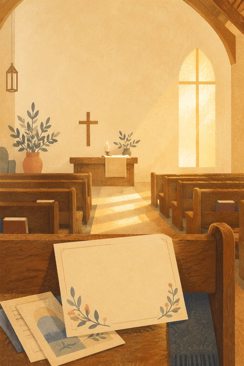 Wednesday Midweek Service Chapel Reminder Design