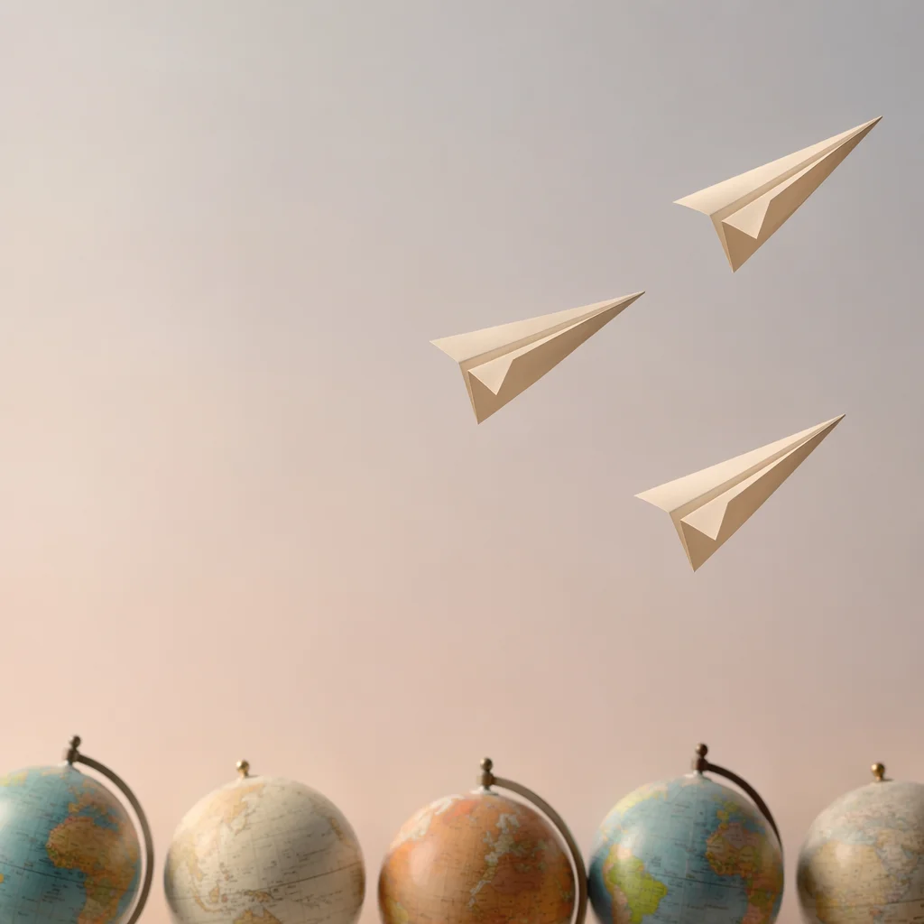 Paper Airplanes Over Soft Gradient Space
