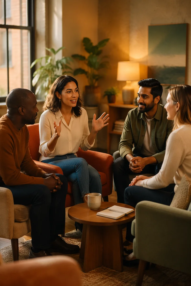 Cozy Small Group Meeting in Lounge