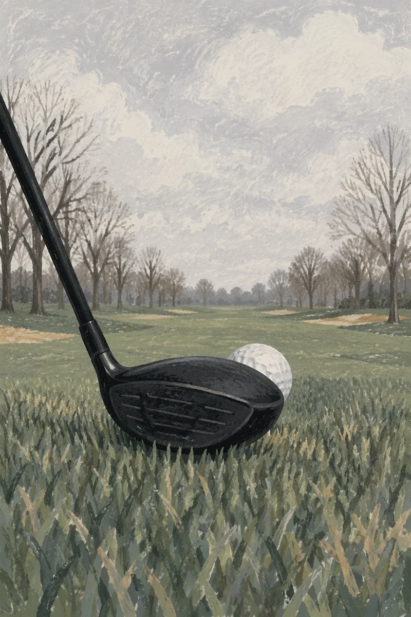 Low Angle Golf Driver on Fairway