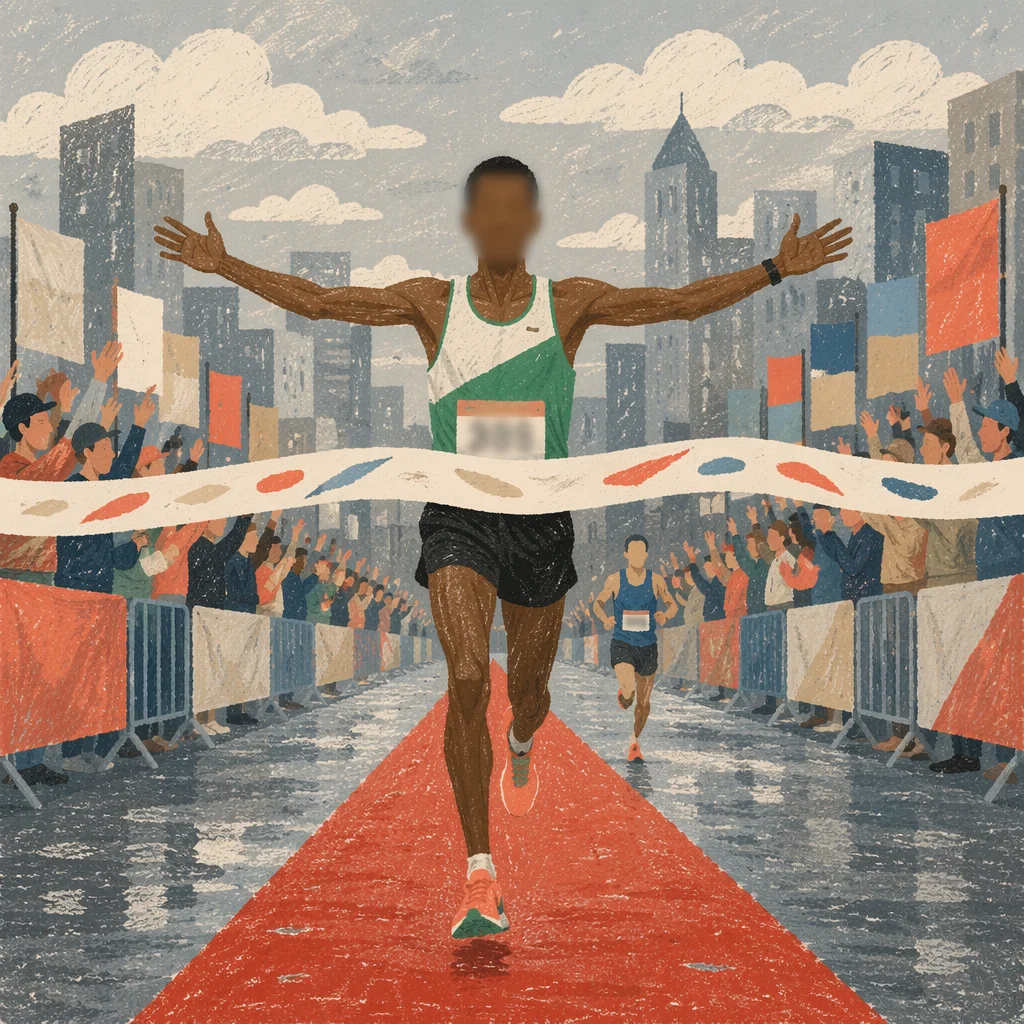 Marathon Victory at City Finish Line