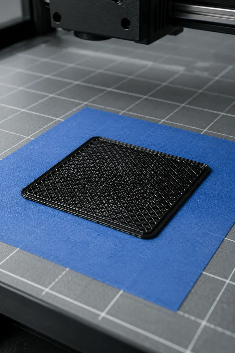 3D Printer Laying Glossy Black Filament