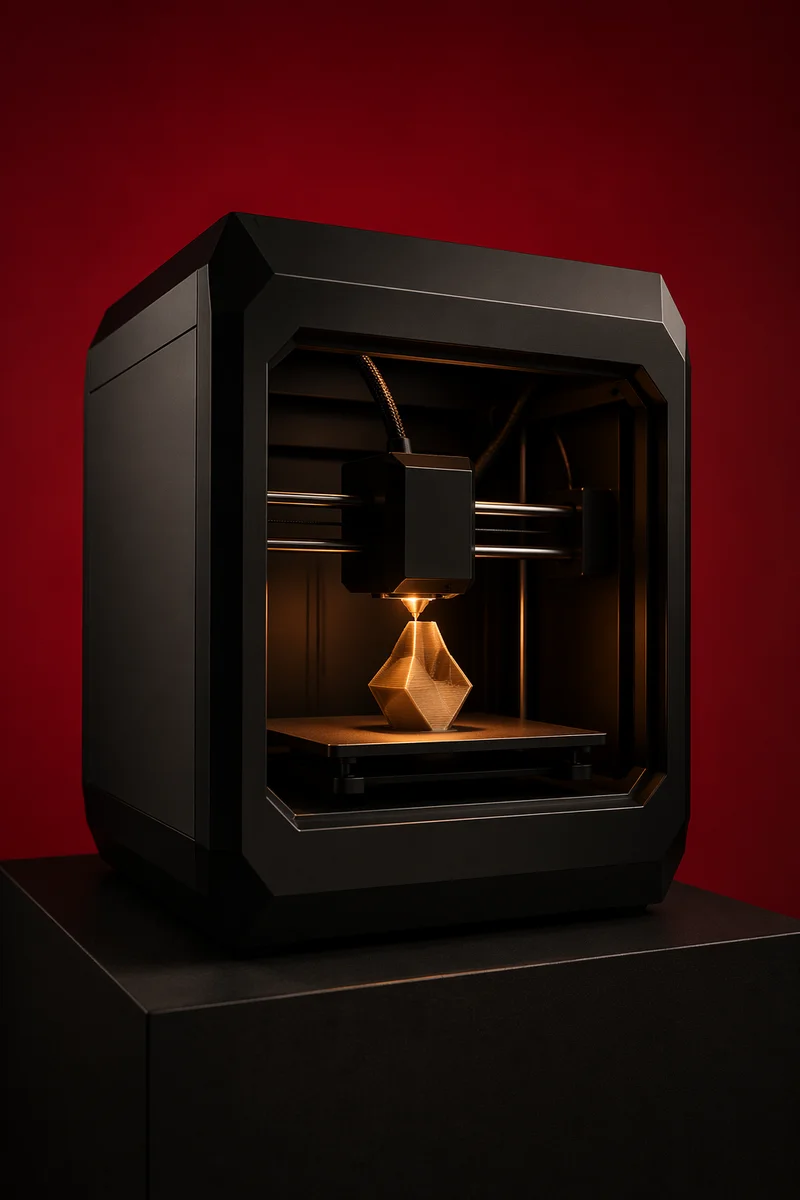 Modern 3D Printer Building Prototype Layers