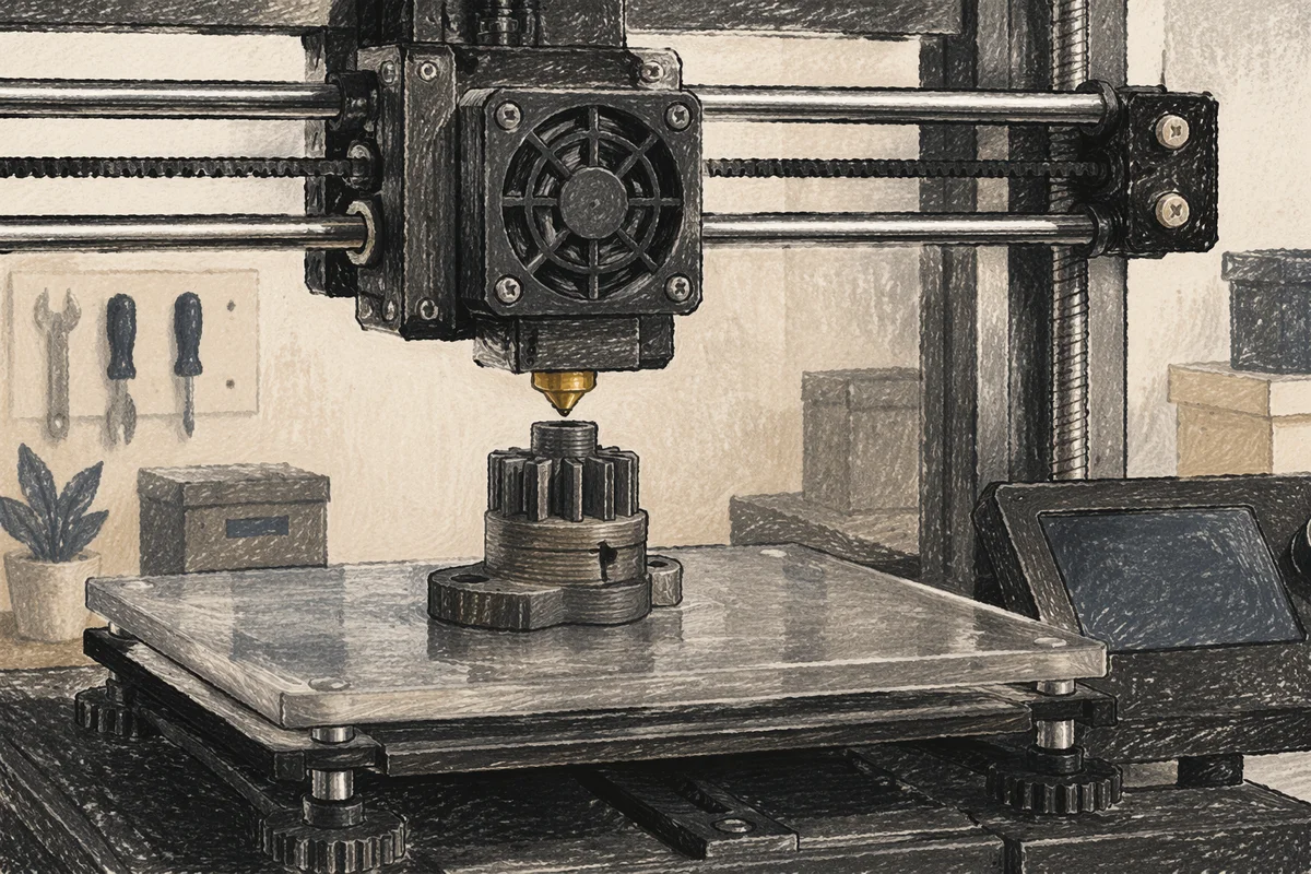 3D Printer Building Mechanical Part