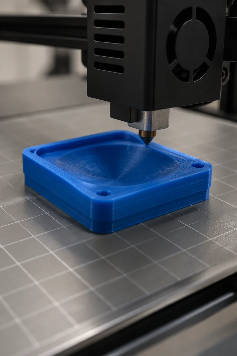 Desktop 3D Printer Building Blue Component