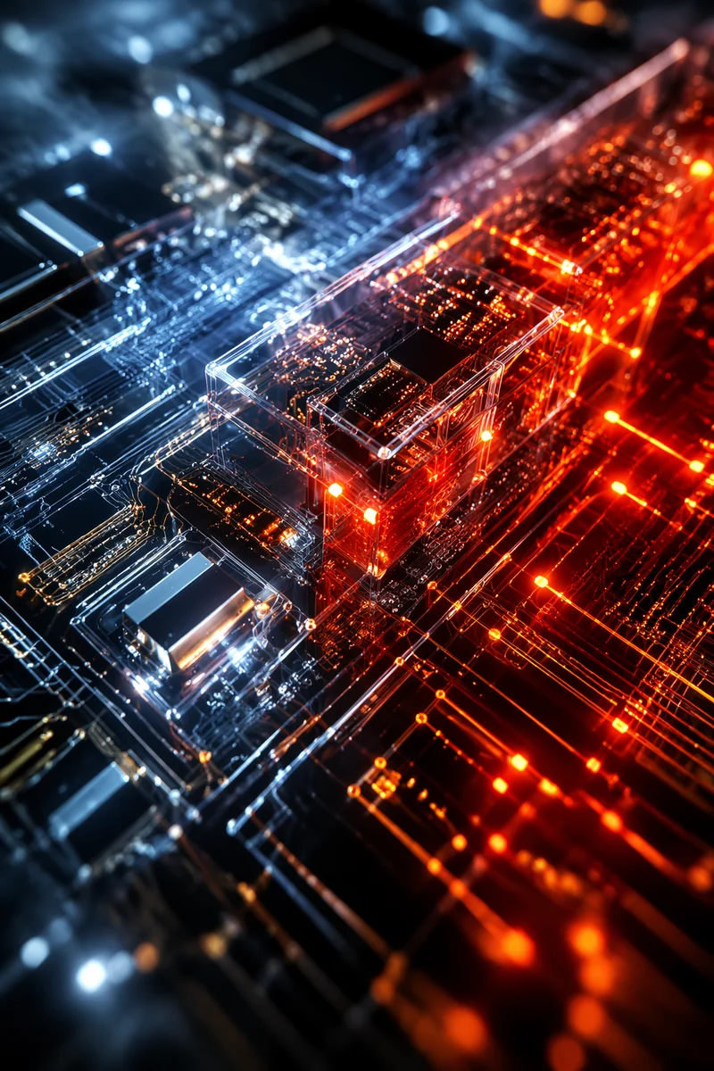 Glowing Artificial Intelligence Circuit Architecture