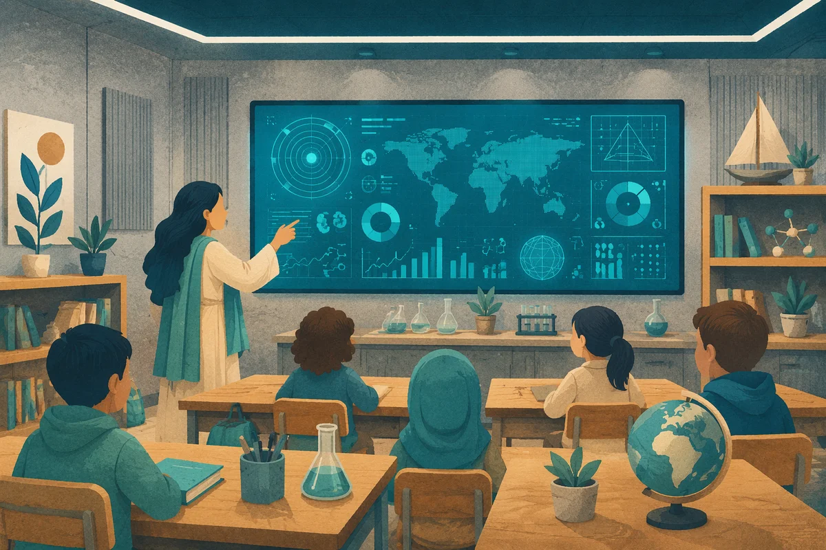AI Robot Teaching Future Classroom