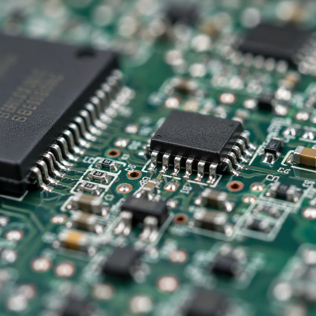 Macro Green Circuit Board Technology Detail