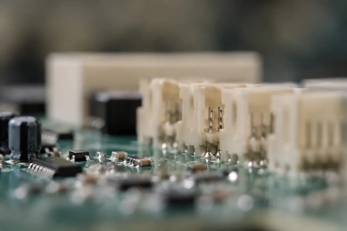 Macro Circuit Board with Cream Connectors