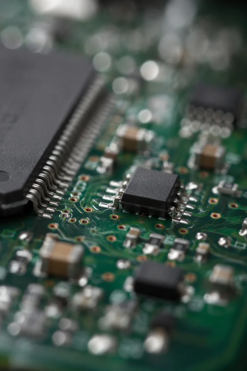 Macro Green Circuit Board Technology Detail