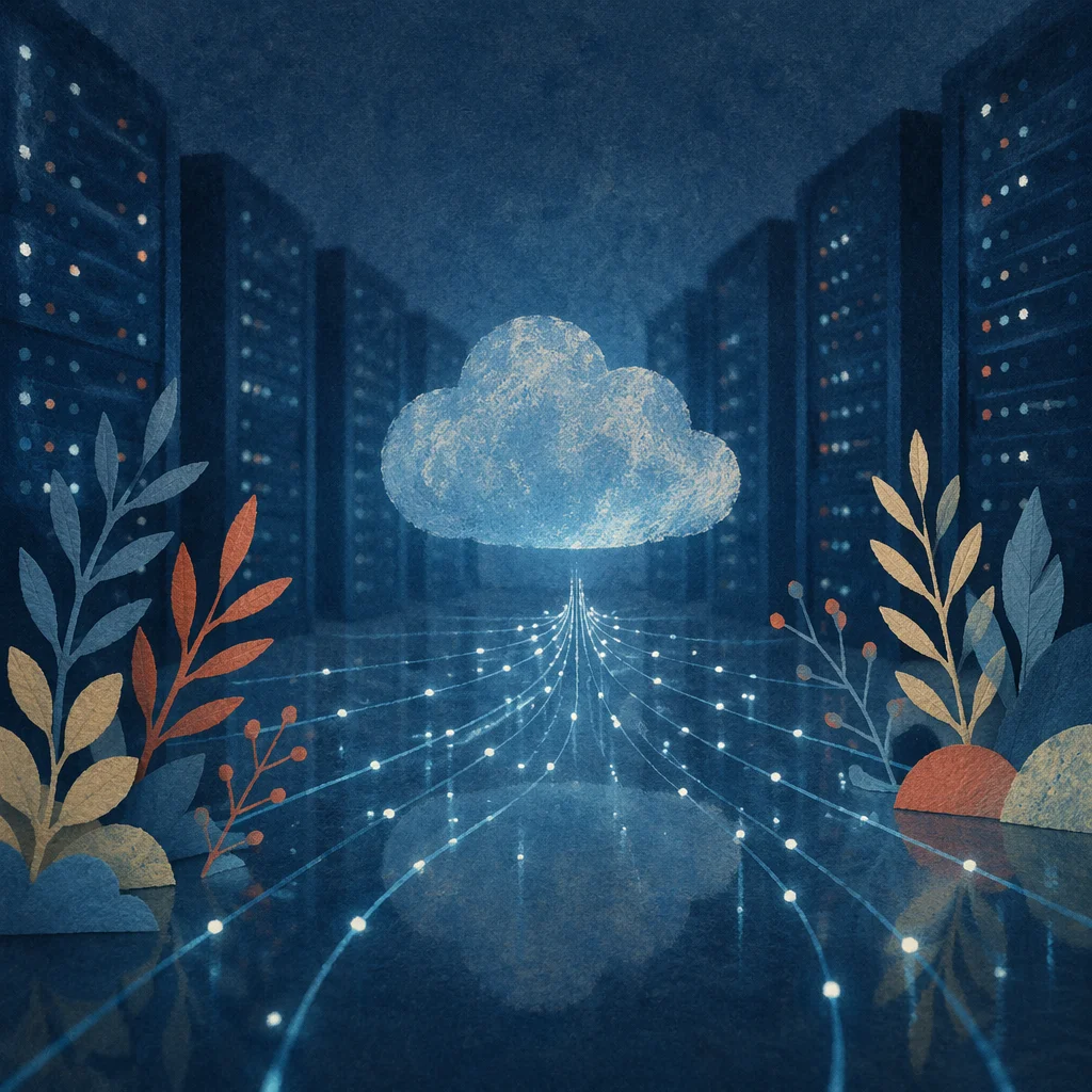 Cloud Network Connections in Blue Data Center