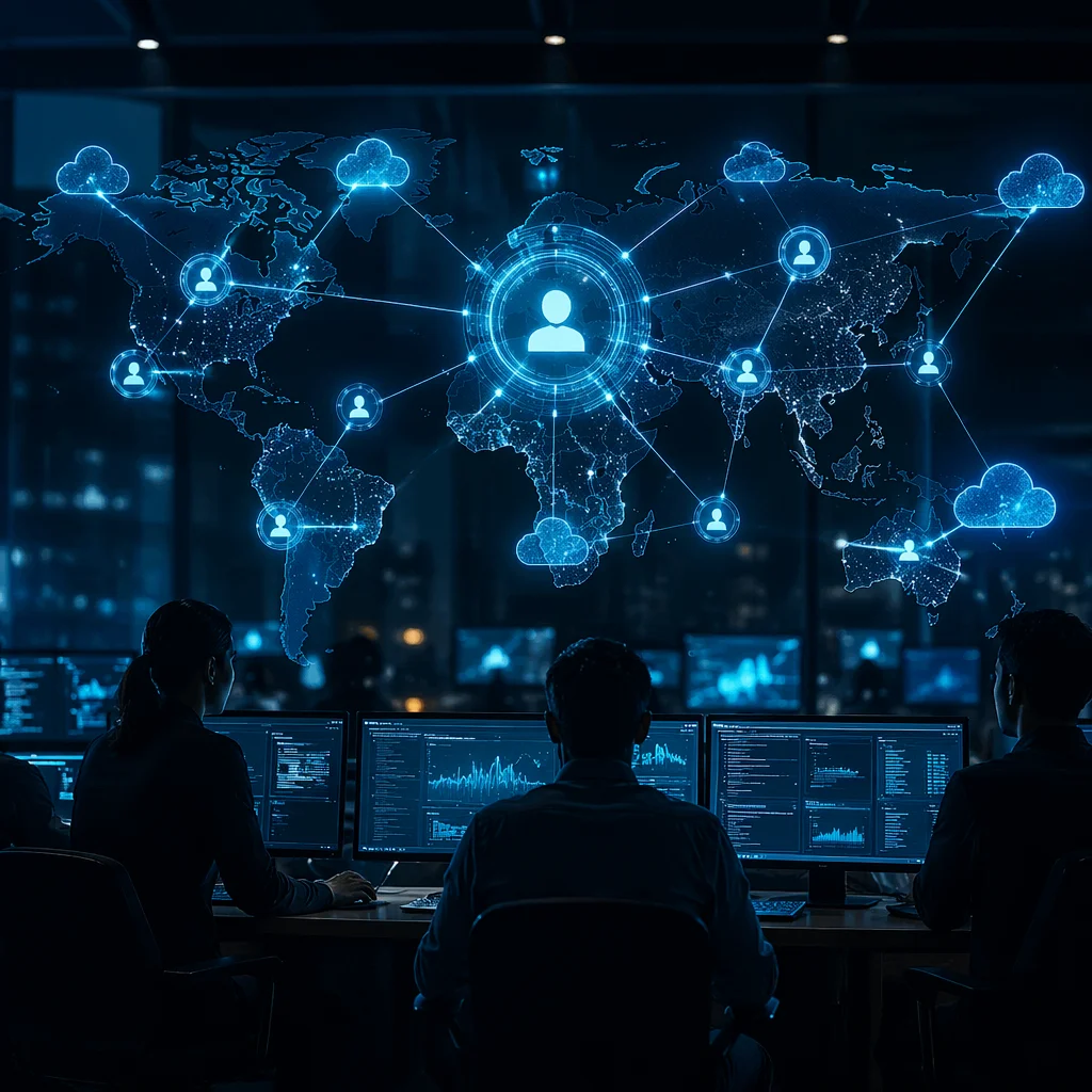 Holographic Cloud Network Control Room