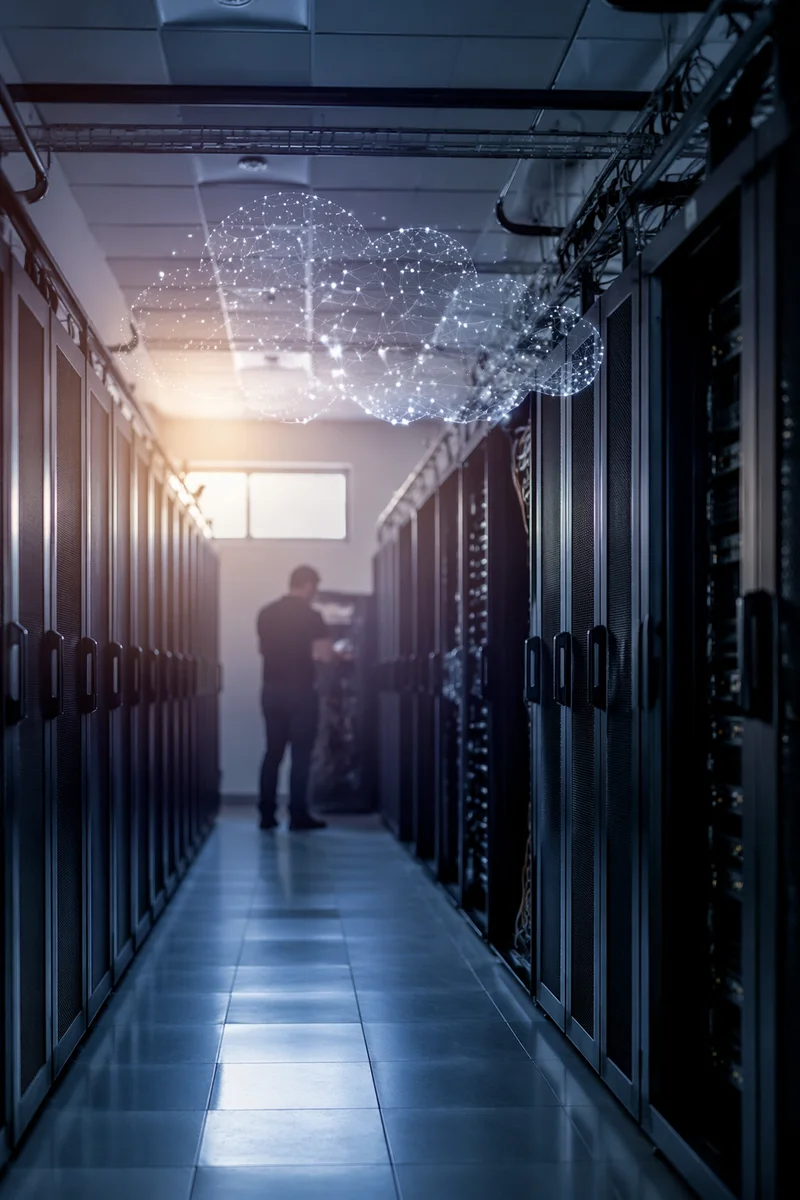 Cloud Network in Dawn Server Room