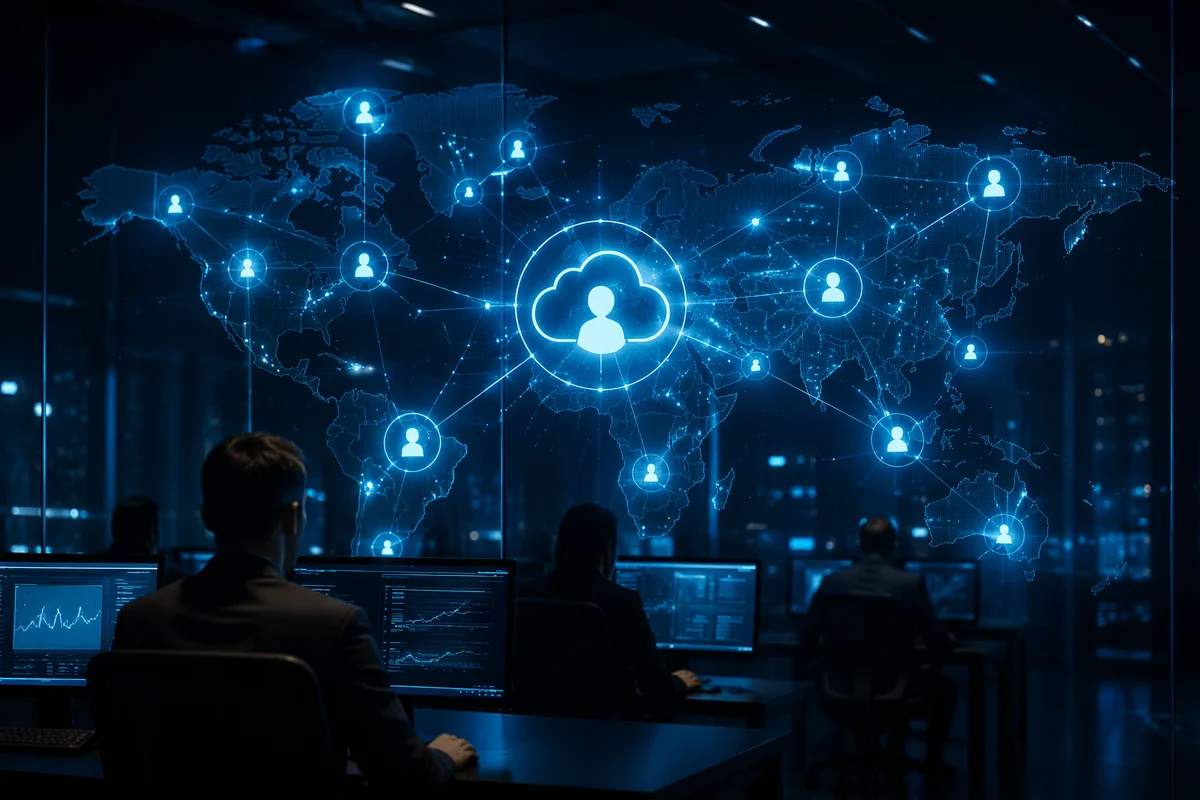 Holographic Cloud Network Control Room