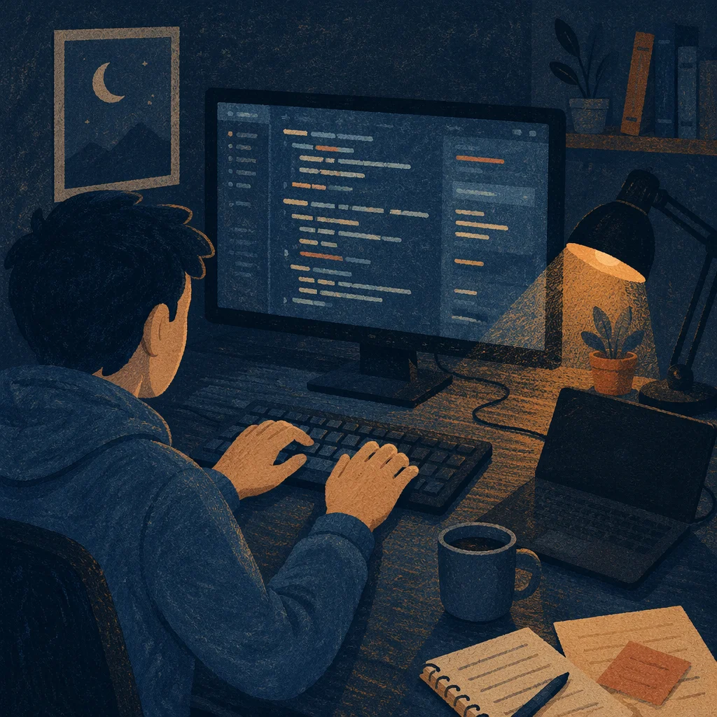 Late Night Coding Workspace Glow