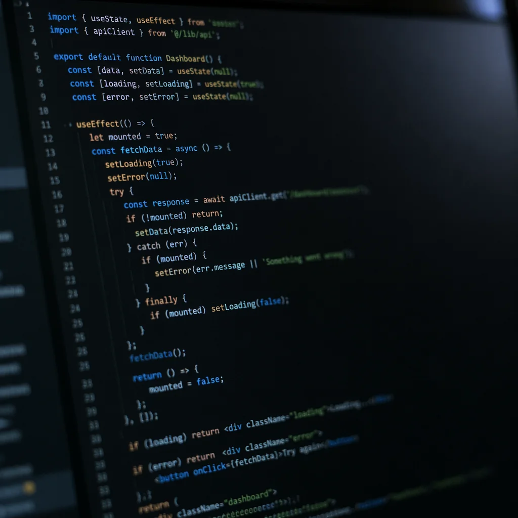 Dark Programming Screen for Church Technology
