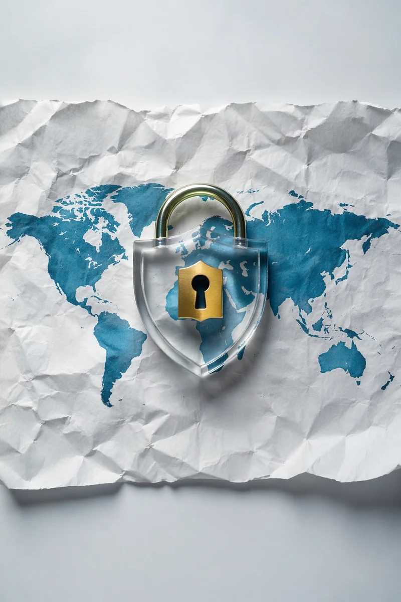 Global Cybersecurity Lock Shield Protection