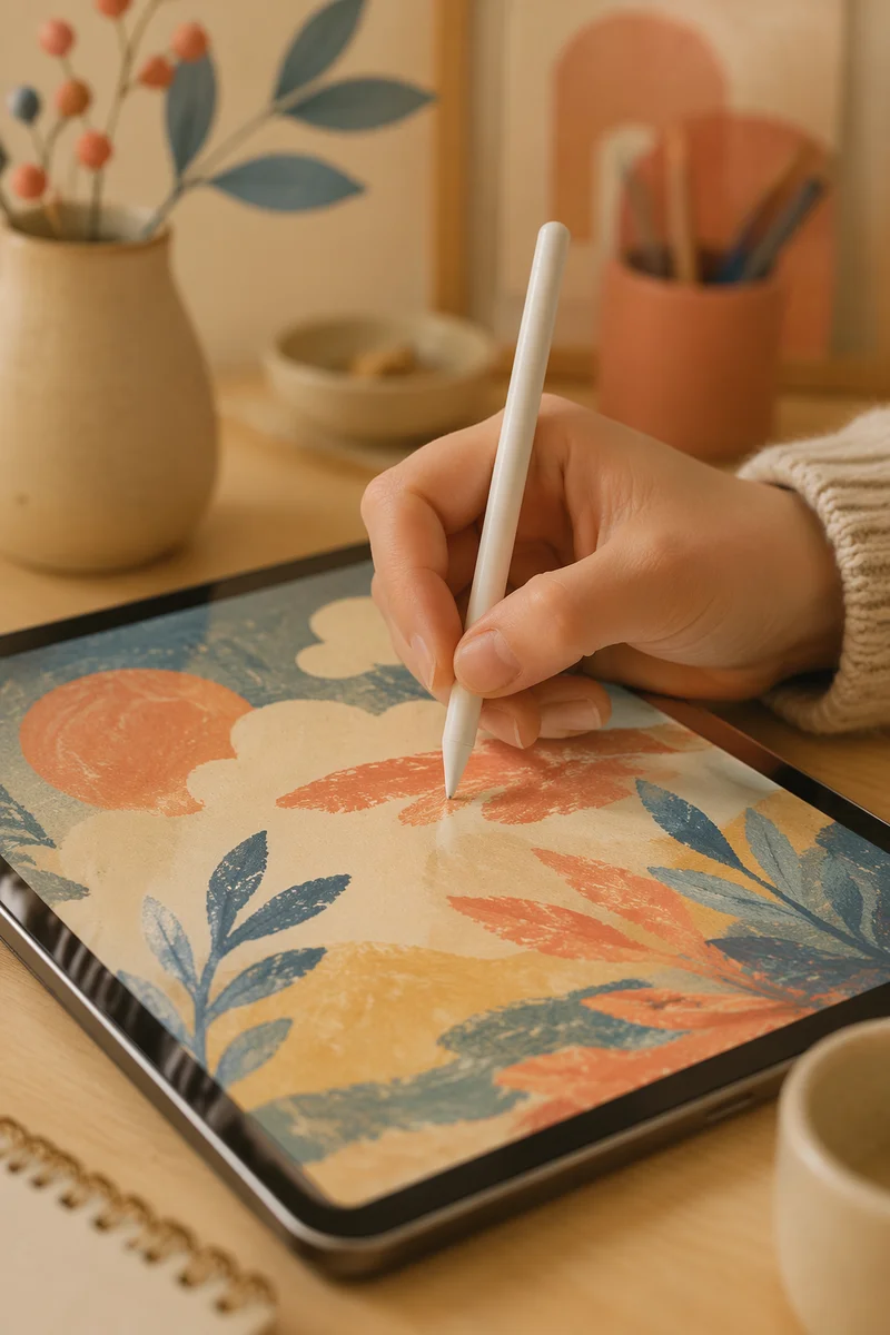 Hand Drawing on Digital Tablet