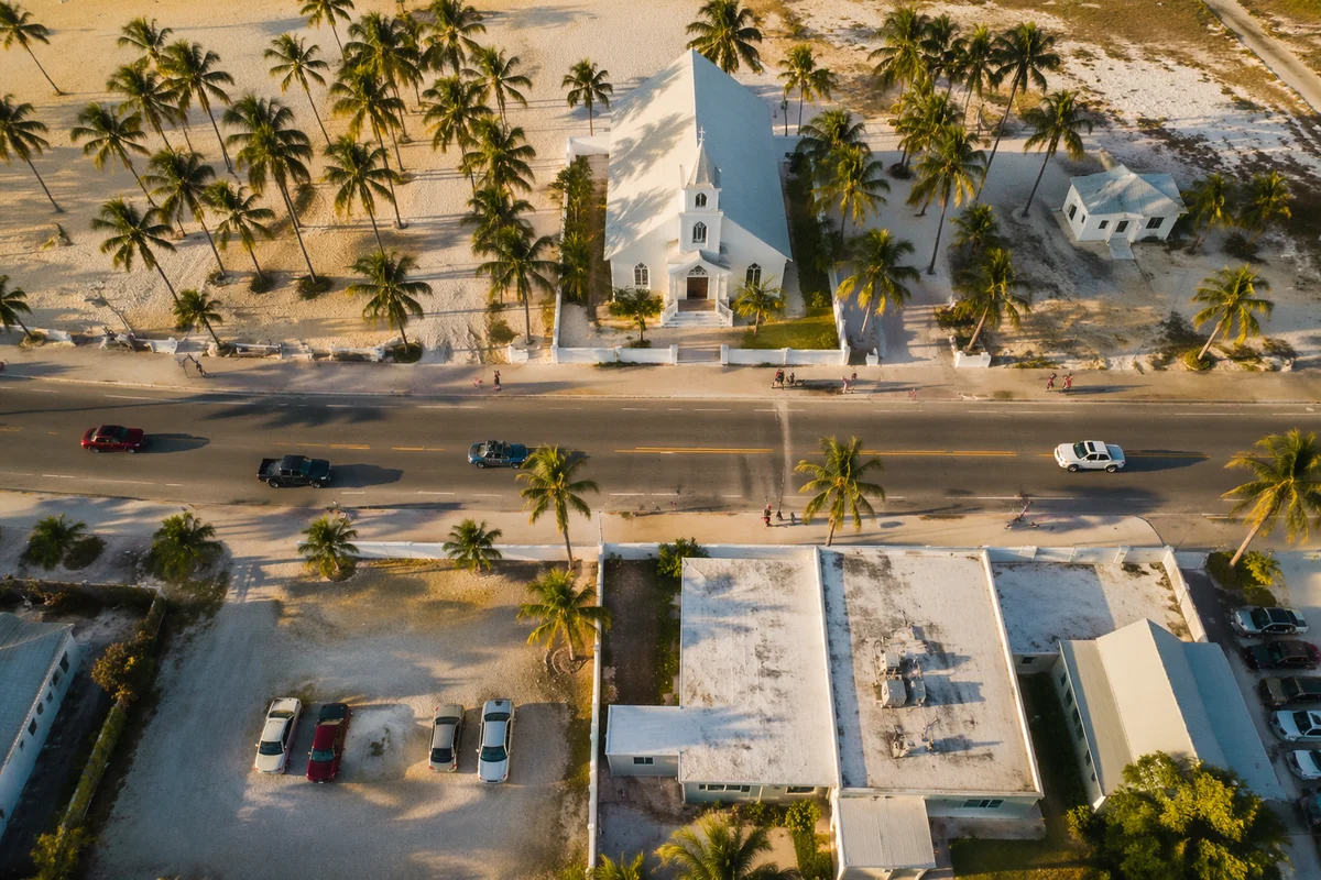 Drone View of Coastal Church Boulevard