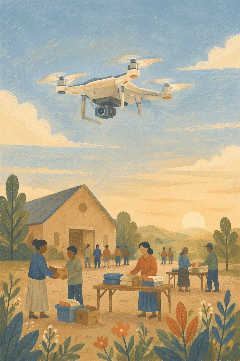 Morning Drone Filming Faith Outreach