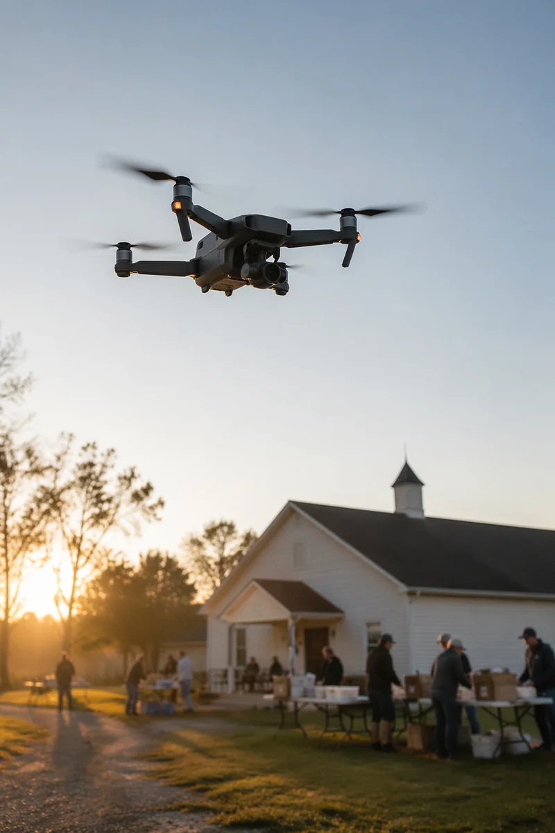 Drone Filming Morning Faith Outreach