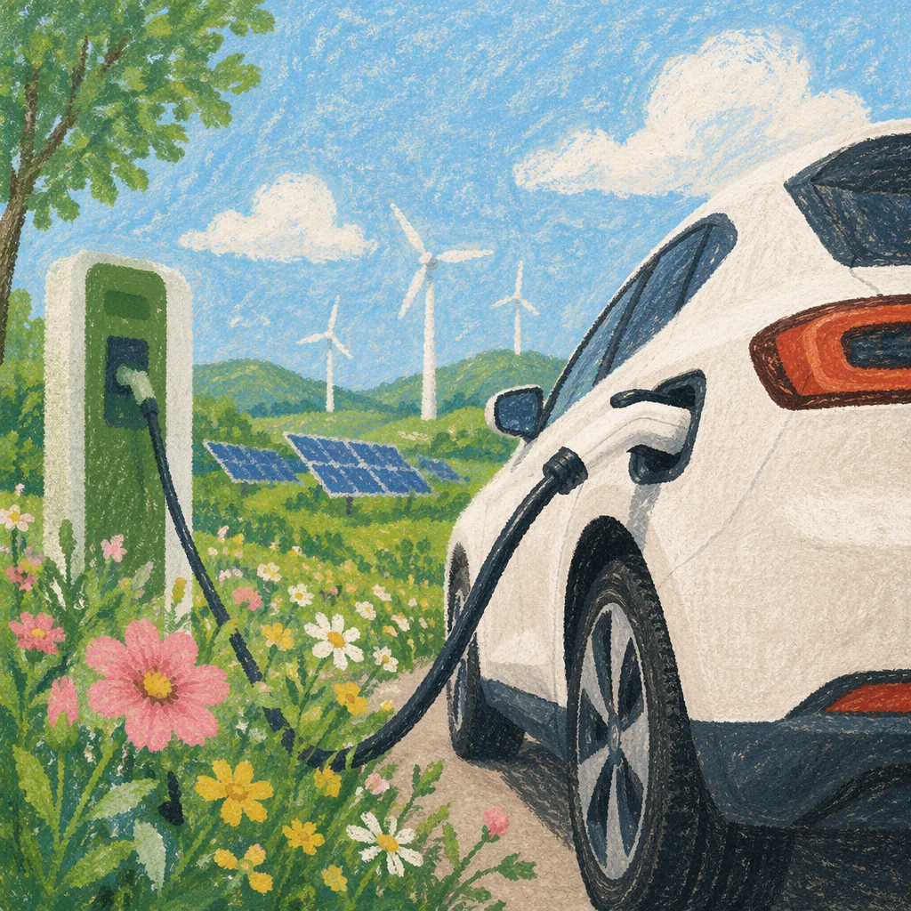 Green Countryside Electric Car Charging