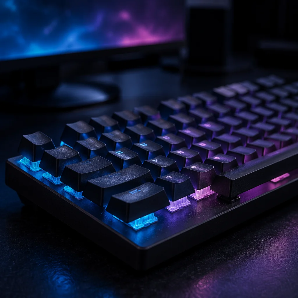 RGB Mechanical Keyboard Macro Night Glow