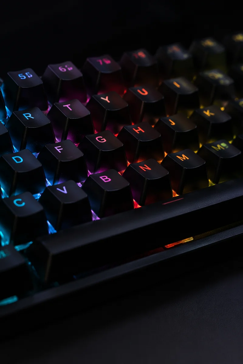 RGB Mechanical Keyboard Macro in Dark Studio