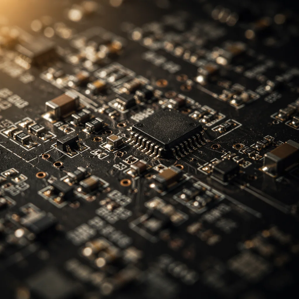 Macro Circuit Board with Metallic Components