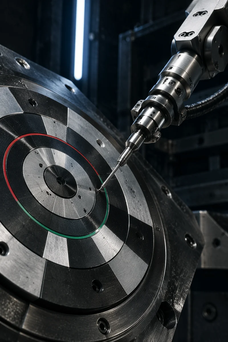 Robotic Arm Precision Calibration Close Up