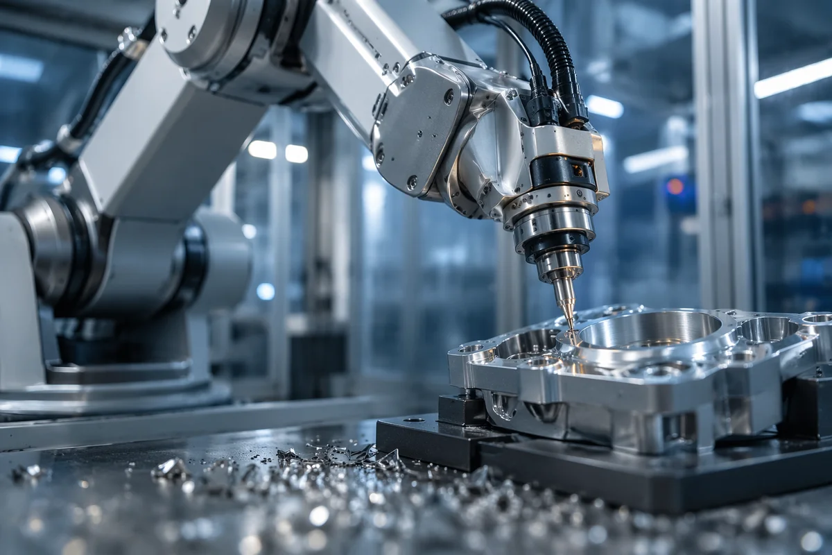 Precision Robot Arm in Modern Factory