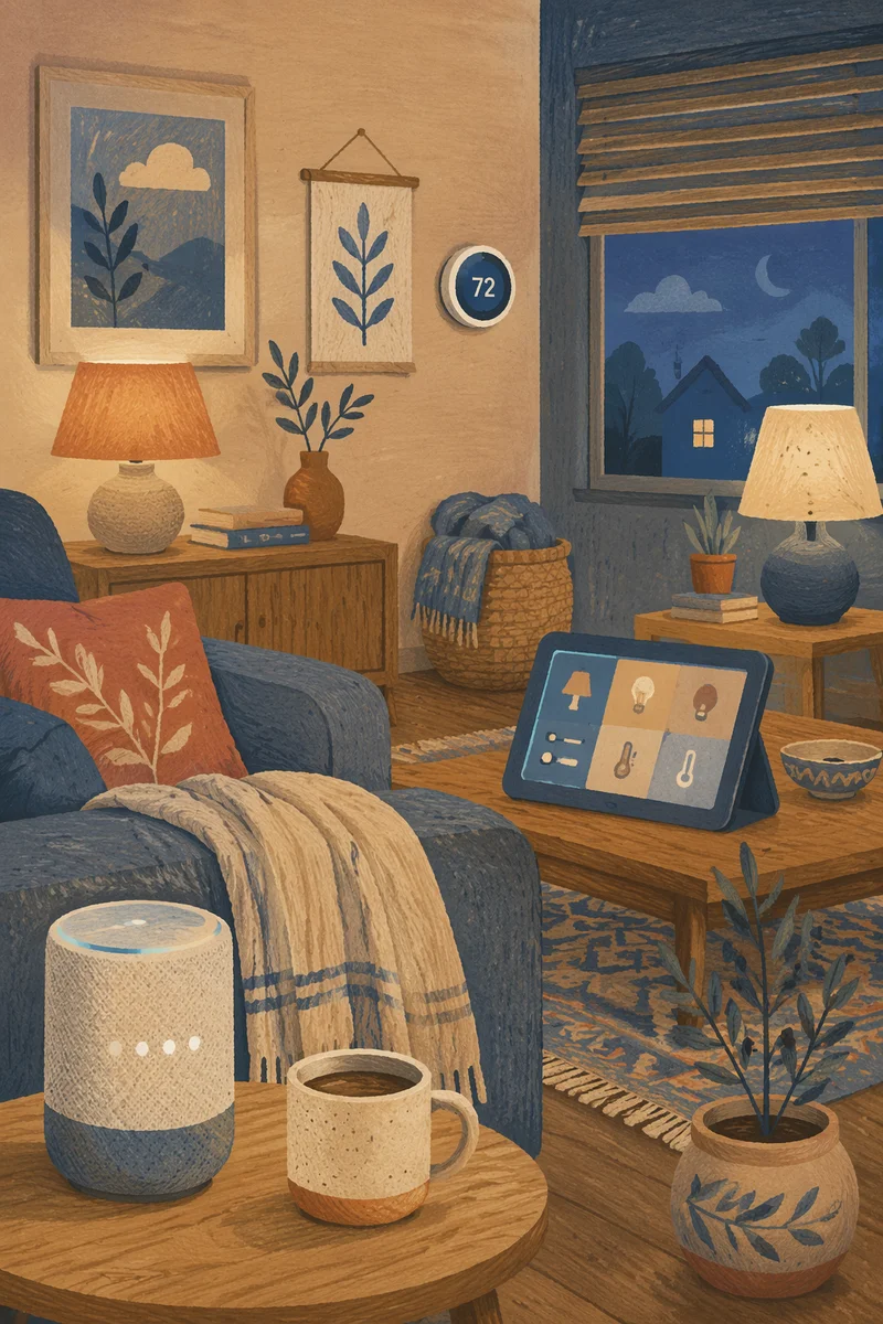 Cozy Connected Smart Living Room