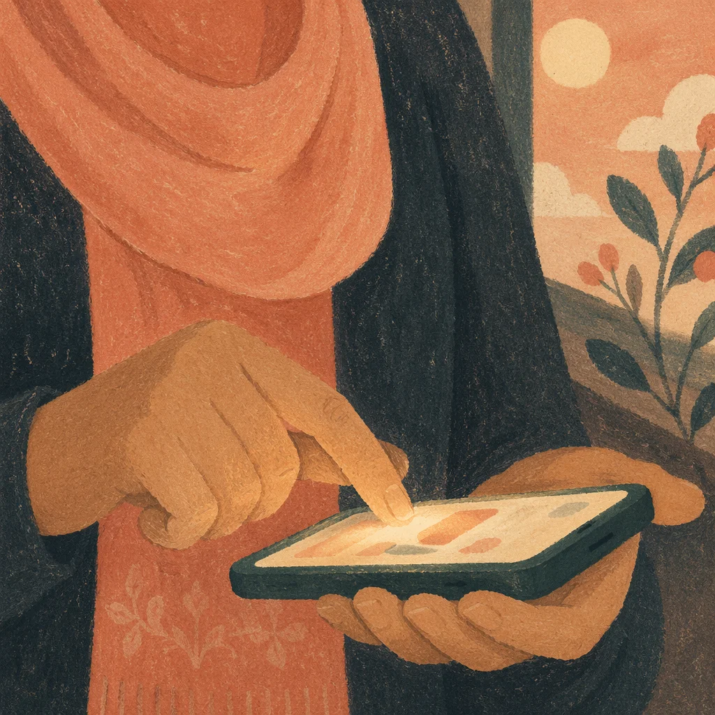 Close-Up Smartphone Touchscreen Interaction