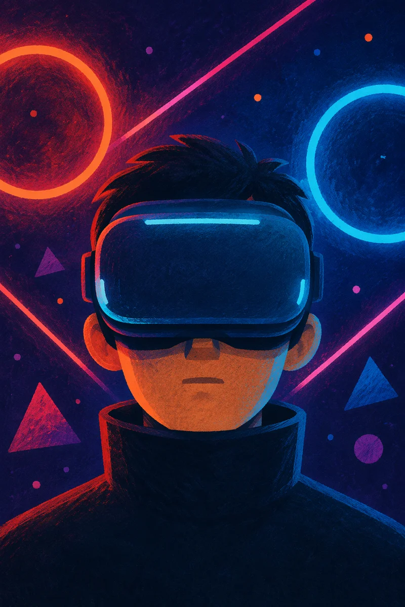 Immersive Virtual Reality Neon Portrait