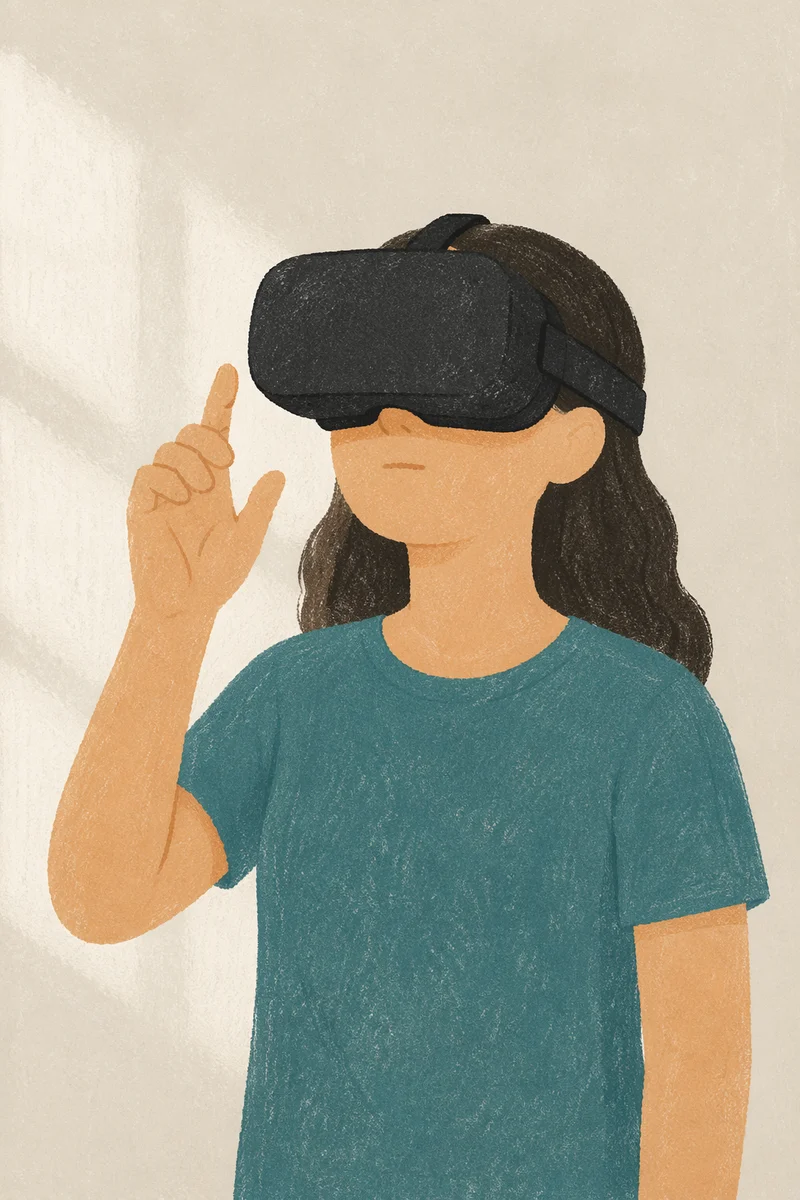 Immersive Virtual Reality Experience Portrait