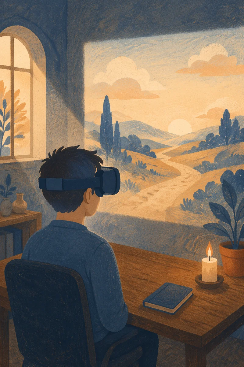 Immersive VR Faith Experience in Church Room