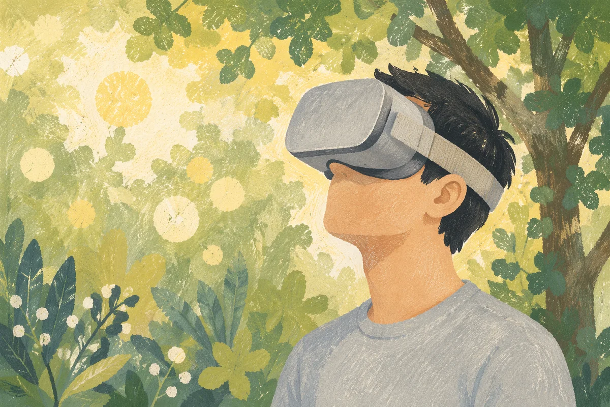 Immersive Virtual Reality Experience in Nature