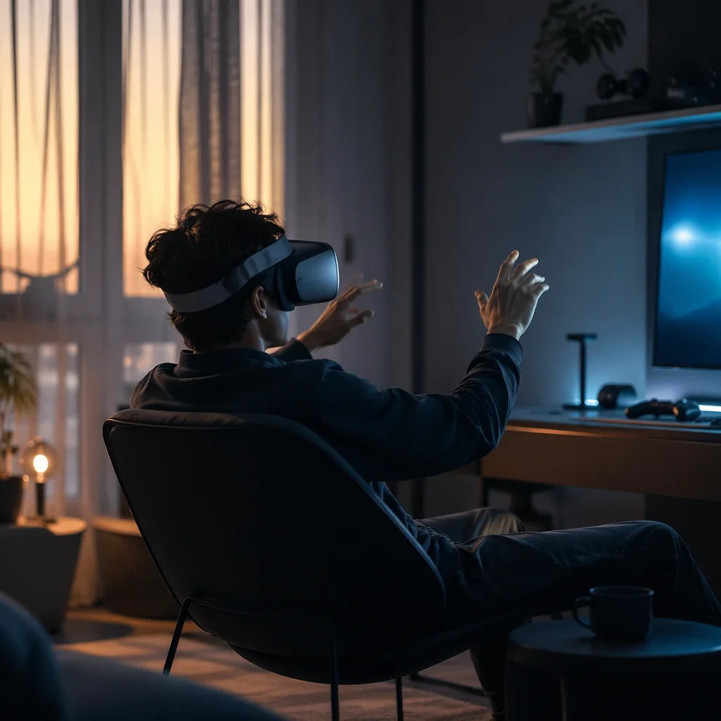 Immersive Virtual Reality at Dusk