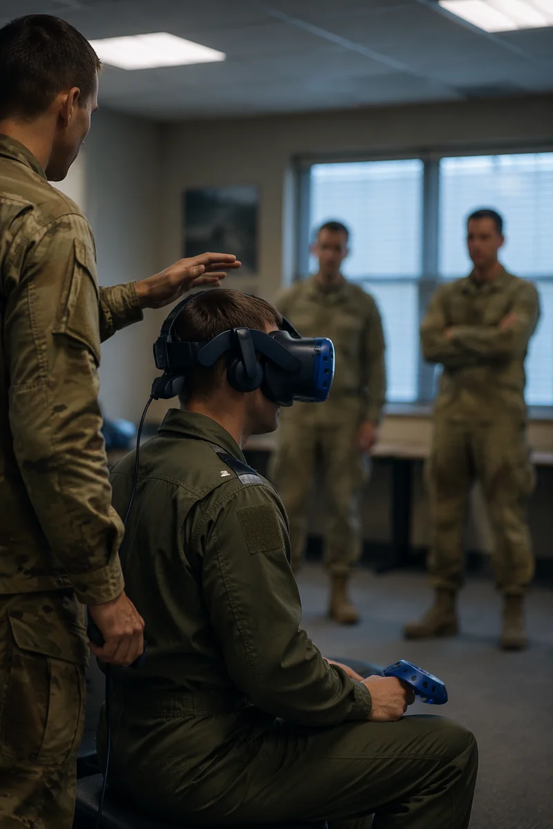 Immersive VR Training Session in Classroom