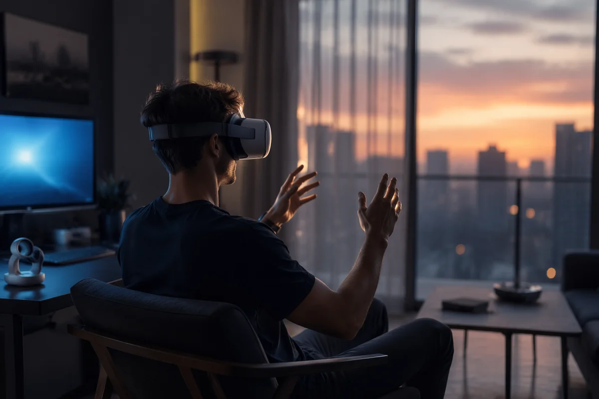 Immersive Virtual Reality at Dusk