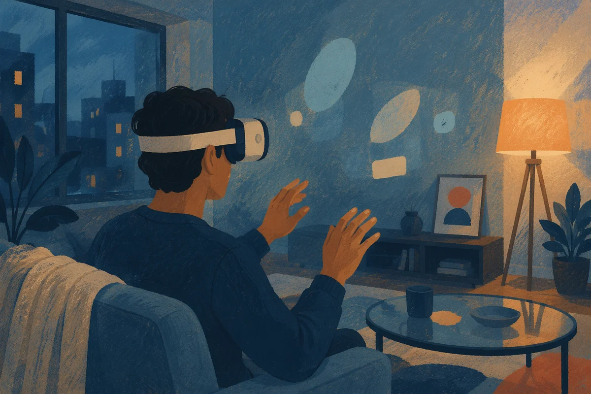 Immersive Virtual Reality in Modern Living Room