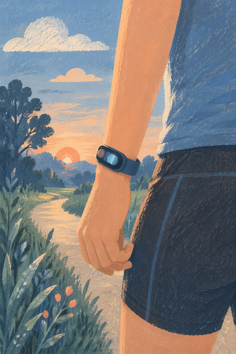 Morning Workout Fitness Band Close-Up
