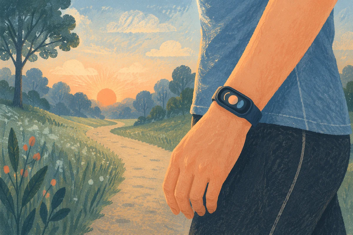 Morning Workout Fitness Band Close-Up