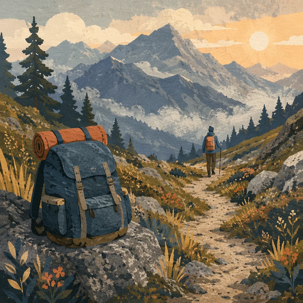 Backpack by Alpine Trail at Sunrise