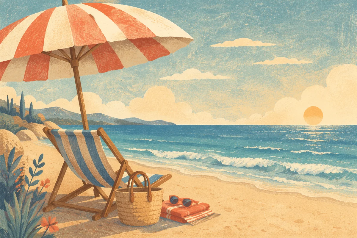 Beach Umbrella Chair by Turquoise Ocean